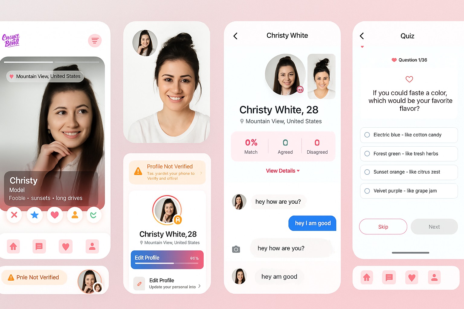 CraveBond app showcase